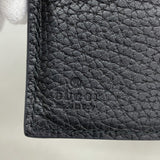 【6fb2402-k】グッチ 財布 ジャンボGG 739479 レザー ブラック シルバー金具【中古】メンズ