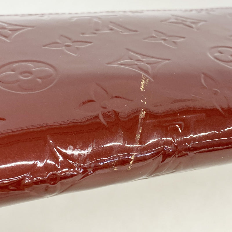 【6fb2410-k】ルイヴィトン 長財布 ヴェルニ ジッピーウォレット M90218 グリヨット【中古】レディース