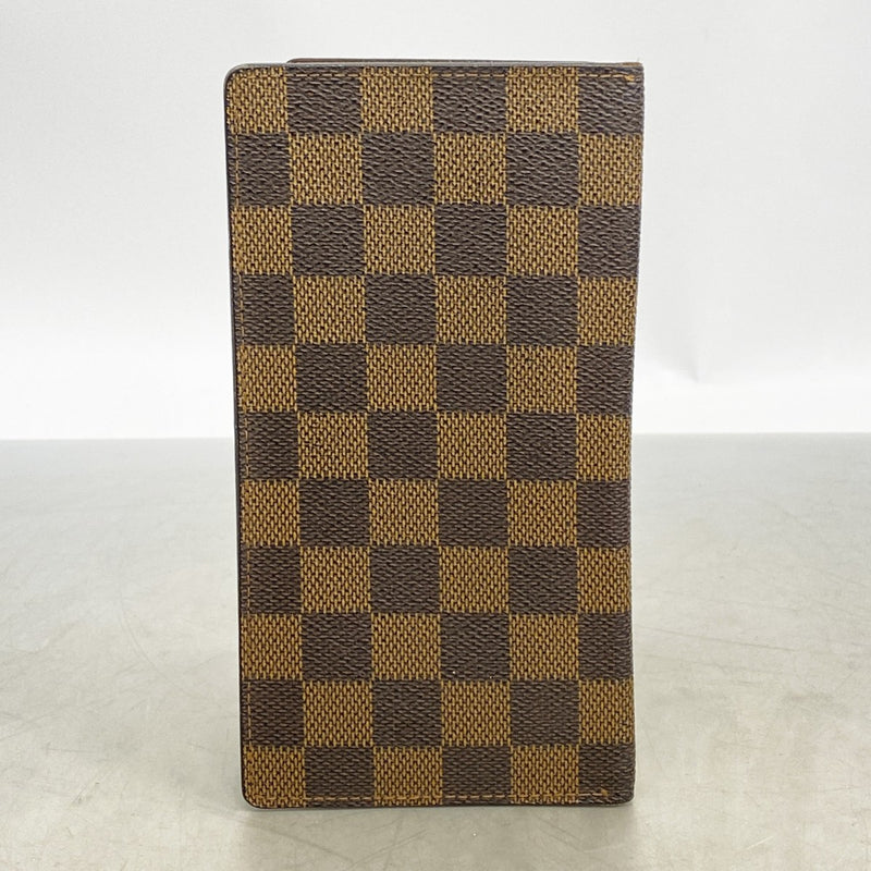 【6fb2411-k】ルイヴィトン 長札入れ ダミエ ポルトバルールカルトクレディ N61823 エベヌ【中古】メンズ