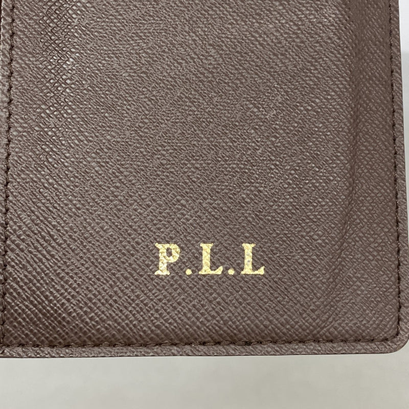 【6fb2411-k】ルイヴィトン 長札入れ ダミエ ポルトバルールカルトクレディ N61823 エベヌ【中古】メンズ
