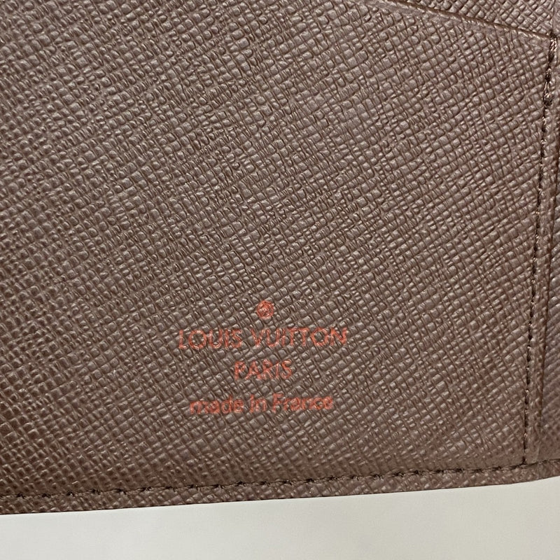 【6fb2411-k】ルイヴィトン 長札入れ ダミエ ポルトバルールカルトクレディ N61823 エベヌ【中古】メンズ