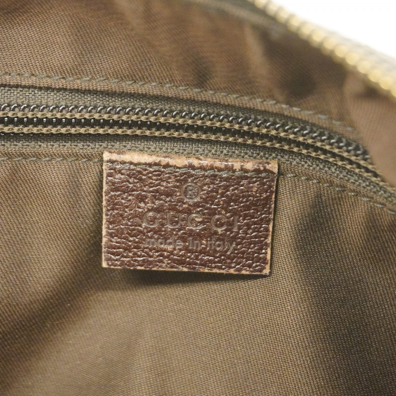 【6fb2413】グッチ ショルダーバッグ GGキャンバス/シェリーライン 181092 キャンバス ブラウン シルバー金具【中古】レディース