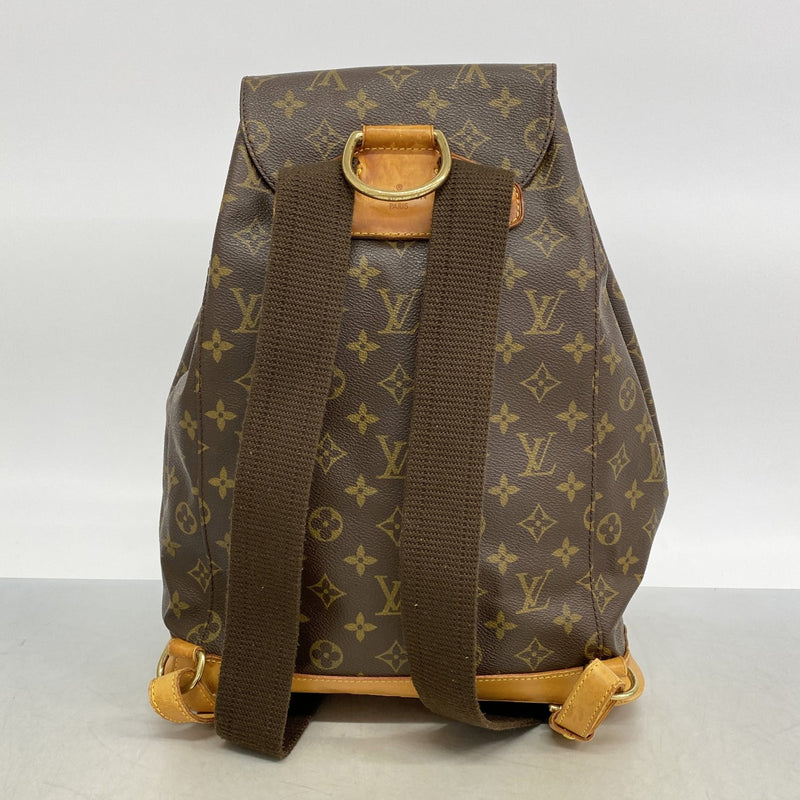 【6fb2425】ルイヴィトン リュック・デイパック モノグラム モンスリGM M51135 ブラウン【中古】レディース