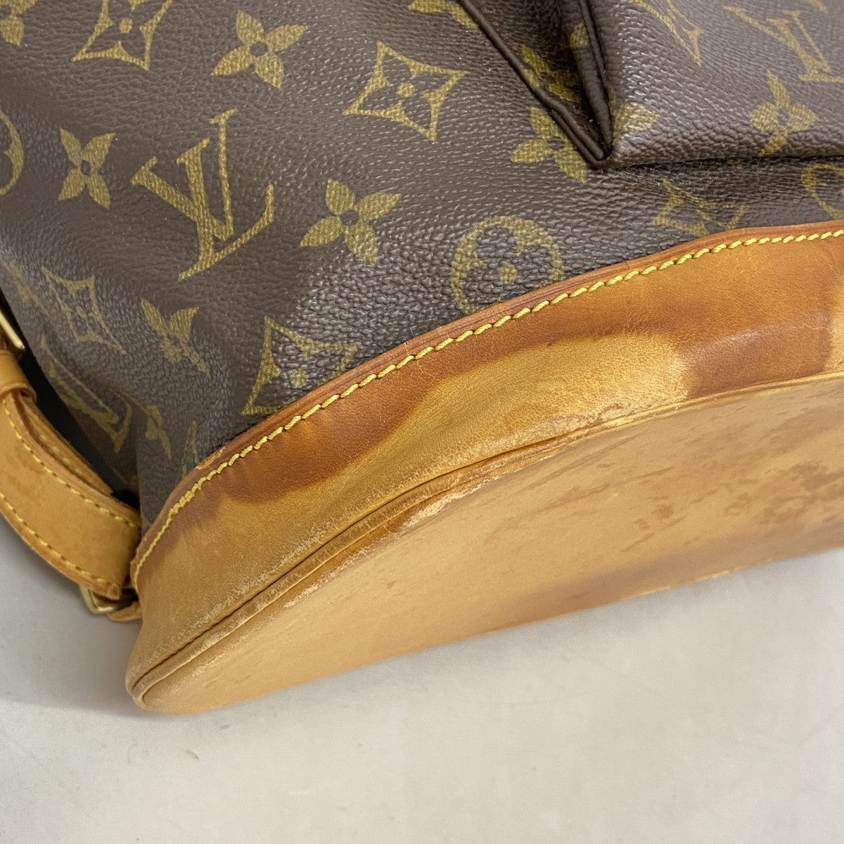 【6fb2425】ルイヴィトン リュック・デイパック モノグラム モンスリGM M51135 ブラウン【中古】レディース