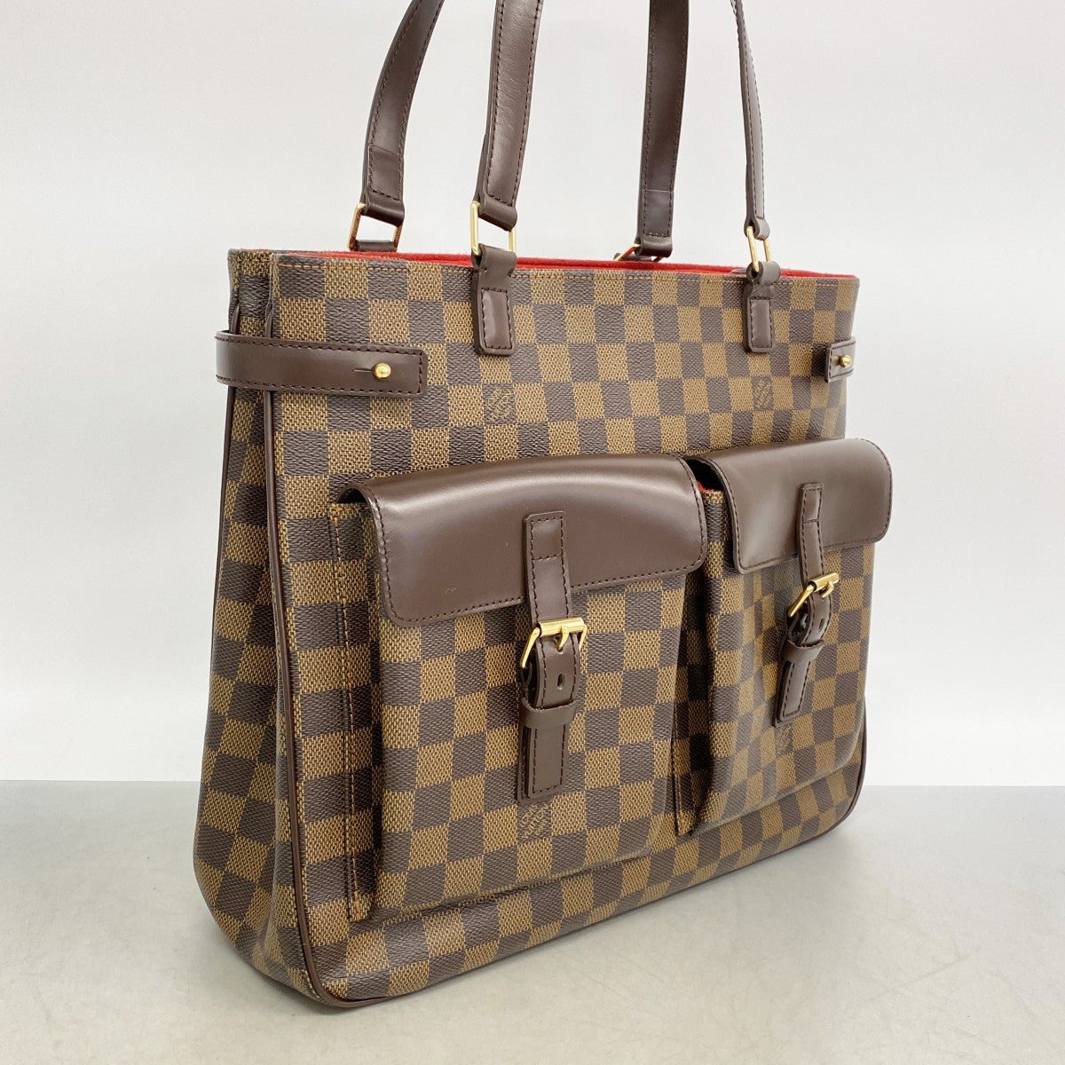 【6fb2427】ルイヴィトン トートバッグ ダミエ ユゼス N51128 エベヌ【中古】レディース