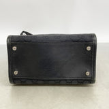 【6fb2434】グッチ ショルダーバッグ GGキャンバス 110 292 キャンバス ブラック シルバー金具【中古】レディース