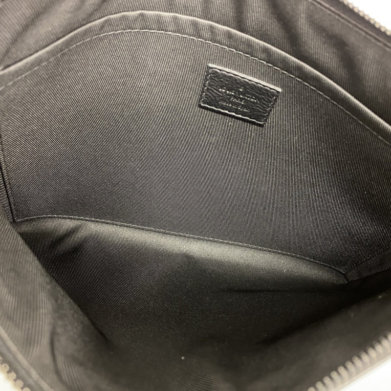 【6fb2436】ルイヴィトン クラッチバッグ モノグラム・シャドウ ポシェットトゥゴー M81570 ブラック【中古】メンズ