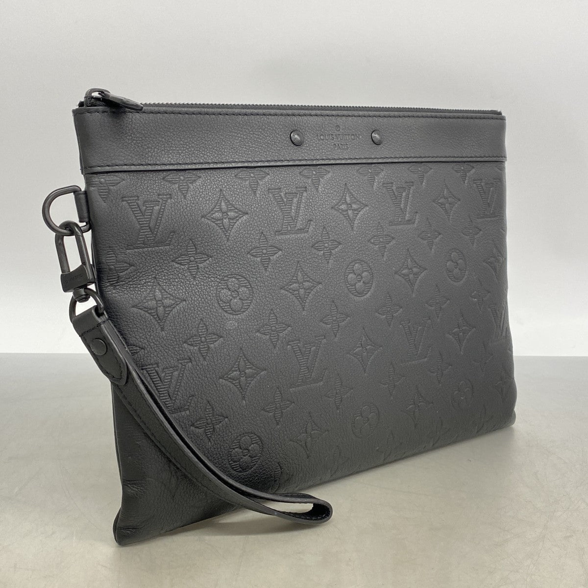【6fb2436】ルイヴィトン クラッチバッグ モノグラム・シャドウ ポシェットトゥゴー M81570 ブラック【中古】メンズ
