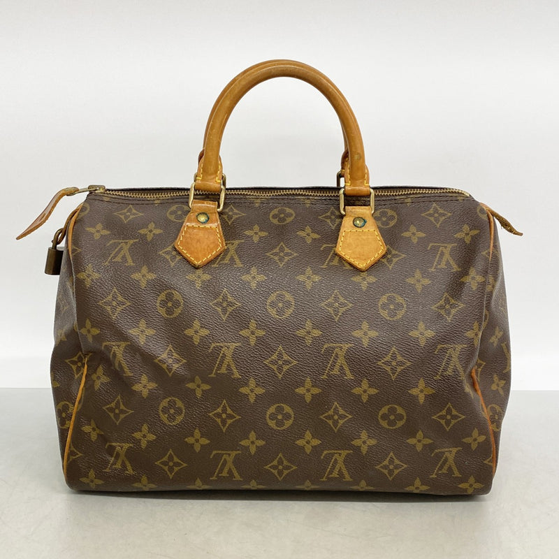 【6fb2439】ルイヴィトン ハンドバッグ モノグラム スピーディ30 M41108 ブラウン【中古】レディース