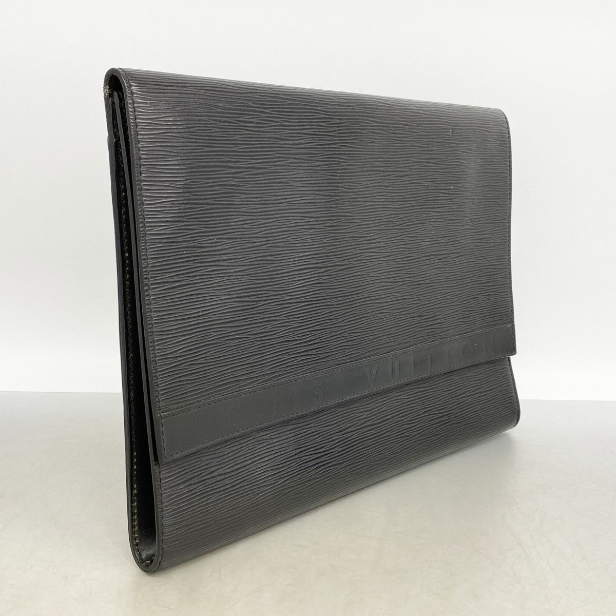 【6fb2455】ルイヴィトン クラッチバッグ エピ ポシェットアンヴェロップアンベロップ M52582 ノワール【中古】レディース