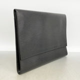【6fb2455】ルイヴィトン クラッチバッグ エピ ポシェットアンヴェロップアンベロップ M52582 ノワール【中古】レディース