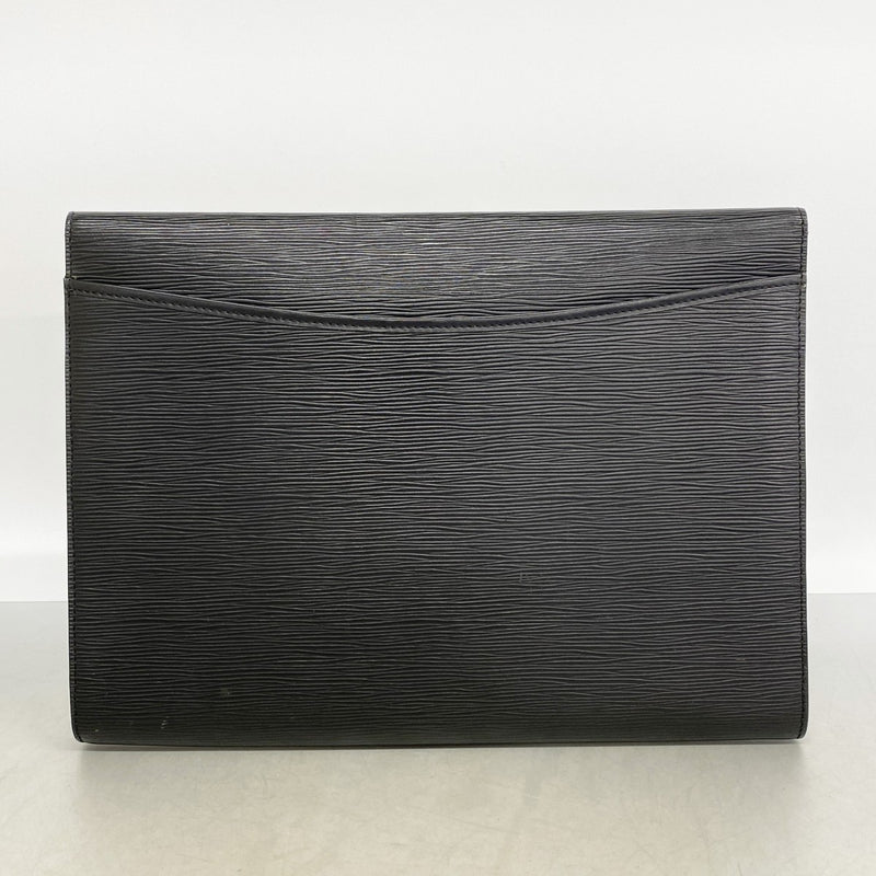 【6fb2455】ルイヴィトン クラッチバッグ エピ ポシェットアンヴェロップアンベロップ M52582 ノワール【中古】レディース