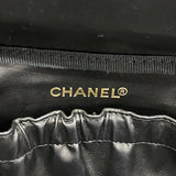 【6fb2459】シャネル バニティバッグ キャビアスキン ブラック ゴールド金具【中古】レディース