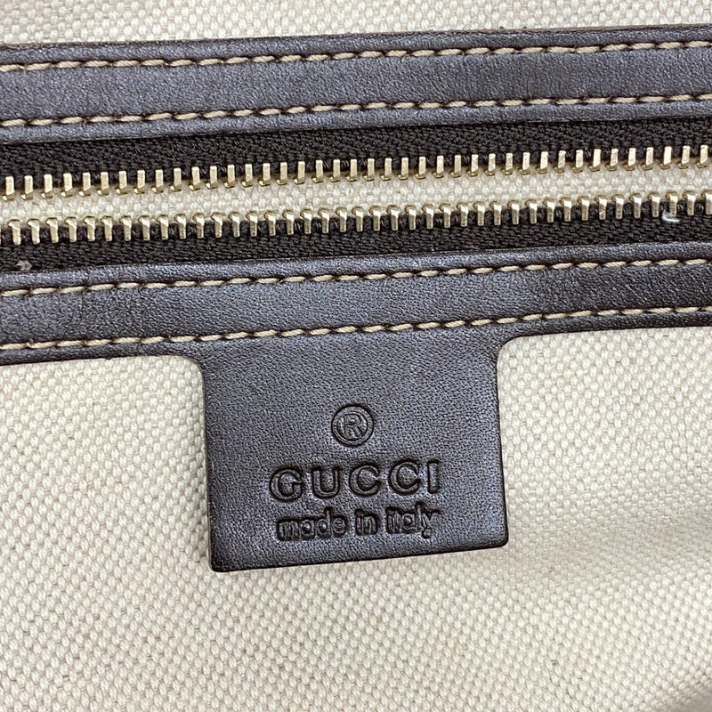 【6fb2460】グッチ トートバッグ GGキャンバス 257071 キャンバス ブラウン シャンパンゴールド金具【中古】レディース