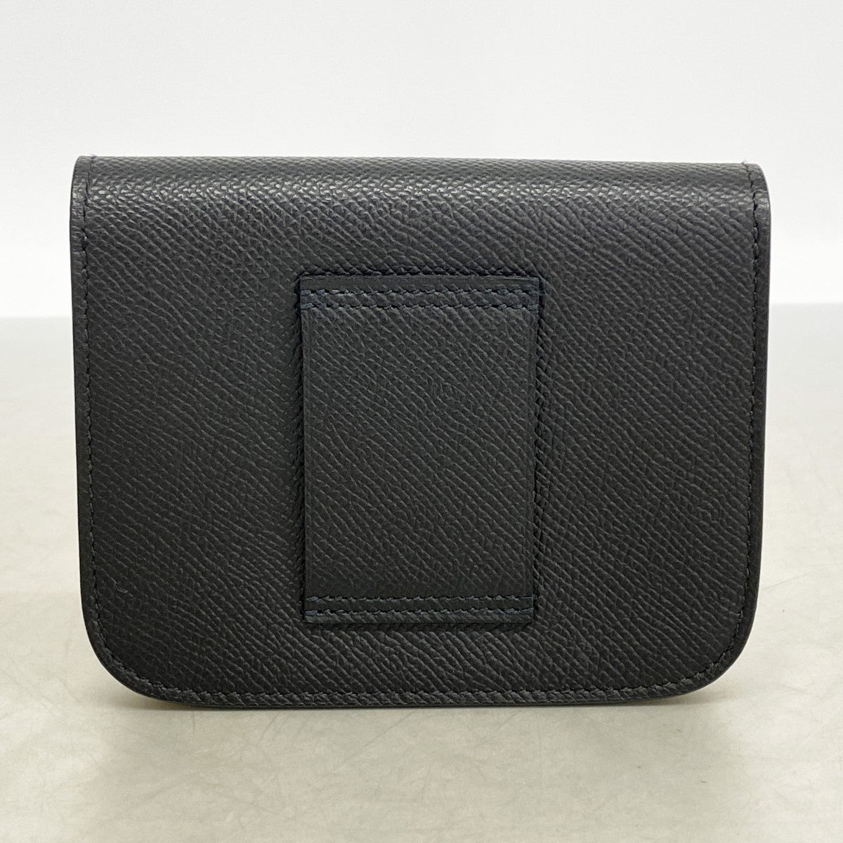 【6fb2461】エルメス 財布 コンスタンス スリム ヴォーエプソン ブラック シルバー金具 K刻印【中古】レディース