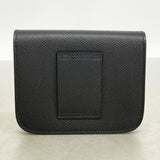 【6fb2461】エルメス 財布 コンスタンス スリム ヴォーエプソン ブラック シルバー金具 K刻印【中古】レディース