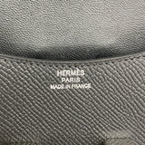【6fb2461】エルメス 財布 コンスタンス スリム ヴォーエプソン ブラック シルバー金具 K刻印【中古】レディース