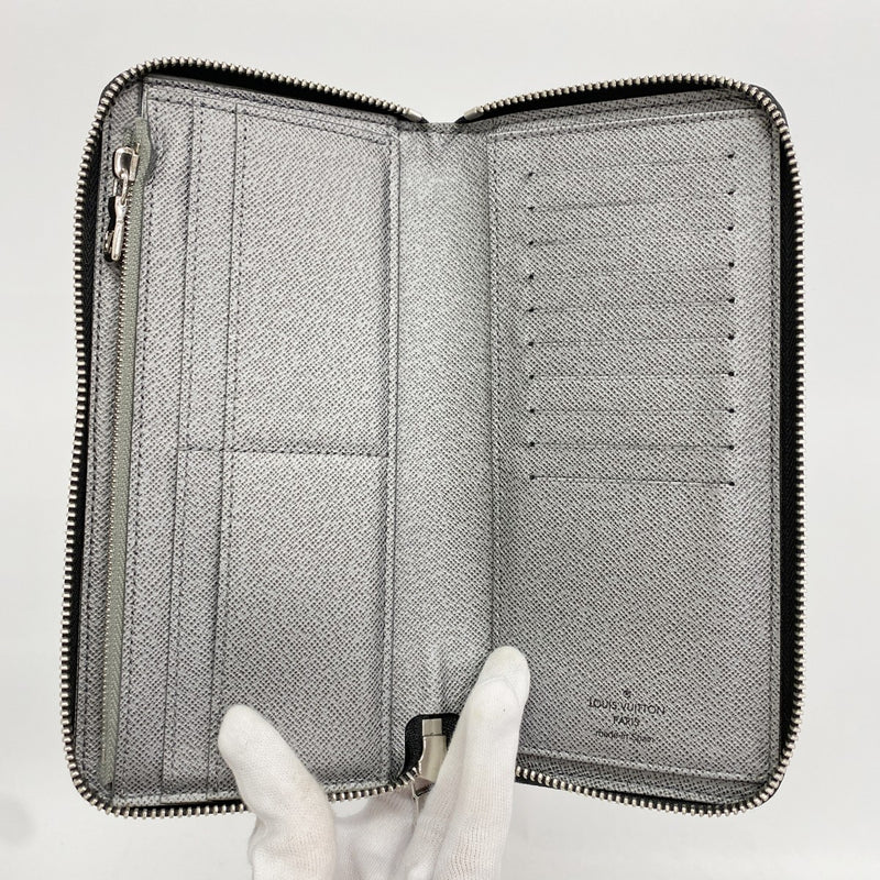 【6fb2469】ルイヴィトン 長財布 タイガラマ ジッピーウォレットヴェルティカル M30841 シルバー【中古】メンズ