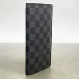 【6fb2470】ルイヴィトン 長財布 ダミエ・グラフィット ポルトフォイユブラザ N62665 ブラック グレー【中古】メンズ