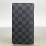 【6fb2470】ルイヴィトン 長財布 ダミエ・グラフィット ポルトフォイユブラザ N62665 ブラック グレー【中古】メンズ