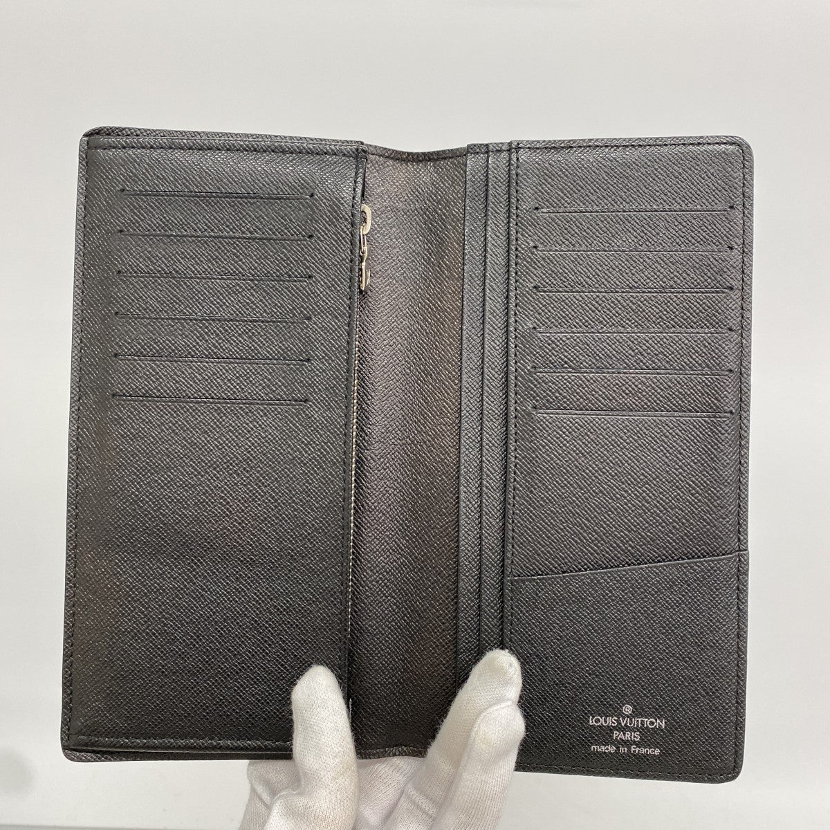 【6fb2470】ルイヴィトン 長財布 ダミエ・グラフィット ポルトフォイユブラザ N62665 ブラック グレー【中古】メンズ