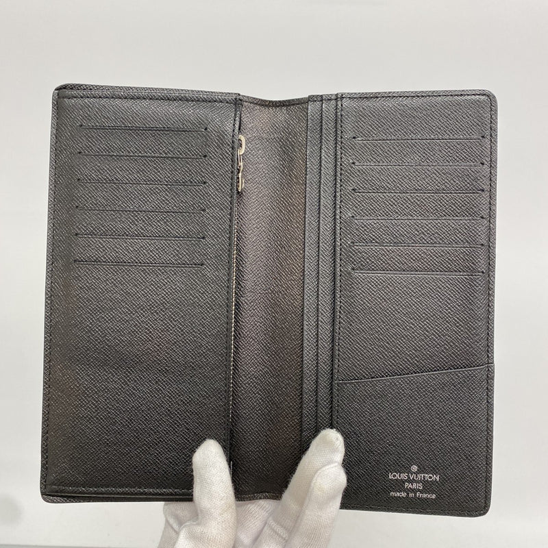 【6fb2470】ルイヴィトン 長財布 ダミエ・グラフィット ポルトフォイユブラザ N62665 ブラック グレー【中古】メンズ