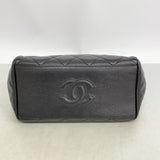 【6fb2471】シャネル ショルダーバッグ マトラッセ チェーンショルダー キャビアスキン ブラック ゴールド金具【中古】レディース