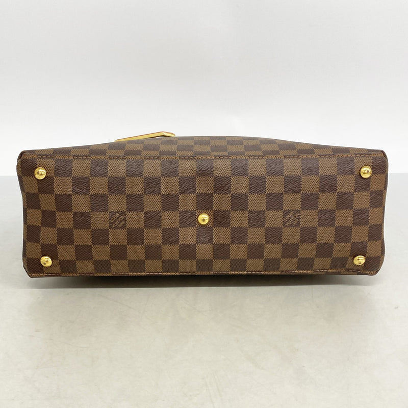 【6fb2475】ルイヴィトン トートバッグ ダミエ LVリバーサイド N40052 エベヌ/リドゥヴァン【中古】レディース