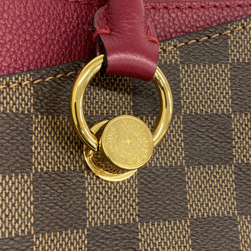【6fb2475】ルイヴィトン トートバッグ ダミエ LVリバーサイド N40052 エベヌ/リドゥヴァン【中古】レディース