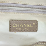 【6fb2478】シャネル トートバッグ ニュートラベル ナイロン ベージュ シルバー シャンパンゴールド金具【中古】レディース