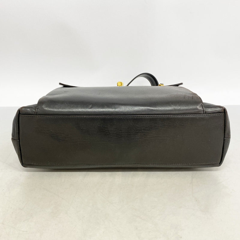 【6fb2479】シャネル ショルダーバッグ ラムスキン ブラック ゴールド金具【中古】レディース