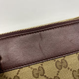 【6fb2482-k】グッチ トートバッグ GGキャンバス/アビー 189831 キャンバス ブラウン シャンパンゴールド金具【中古】レディース