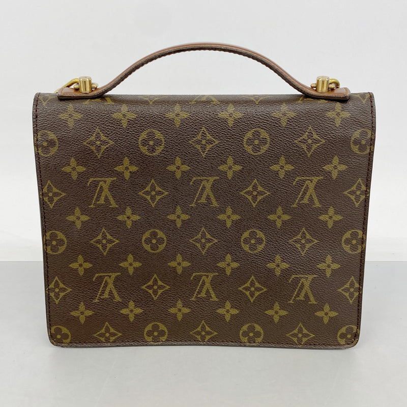 【6fb2486-k】ルイヴィトン ハンドバッグ モノグラム モンソー26 M51187 ブラウン 2wayバッグ【中古】レディース