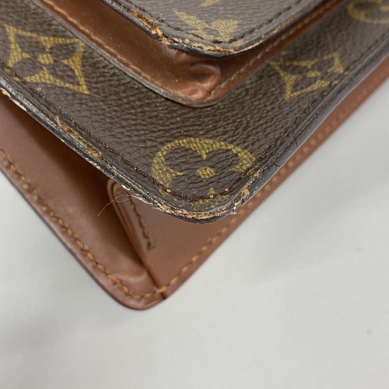 【6fb2486-k】ルイヴィトン ハンドバッグ モノグラム モンソー26 M51187 ブラウン 2wayバッグ【中古】レディース
