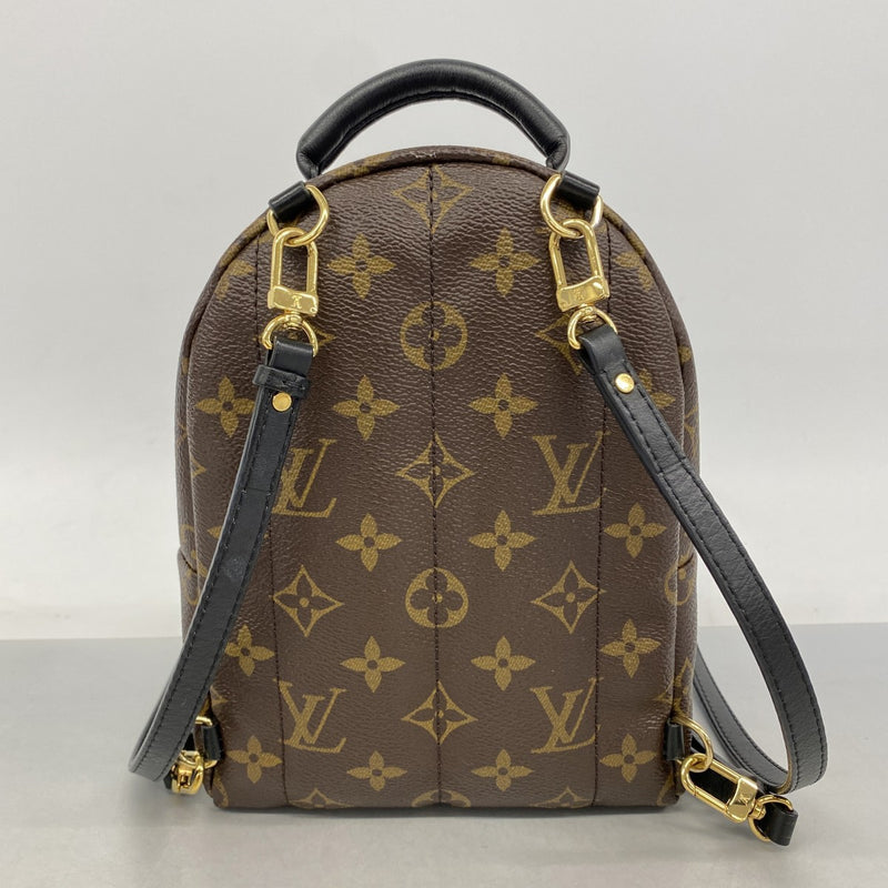【6fb2507】ルイヴィトン リュック・デイパック モノグラム パームスプリングスバックパックMINI M44873 ブラウン【中古】レディース