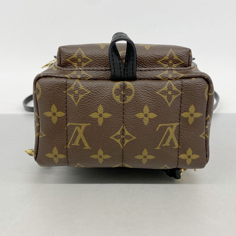 【6fb2507】ルイヴィトン リュック・デイパック モノグラム パームスプリングスバックパックMINI M44873 ブラウン【中古】レディース