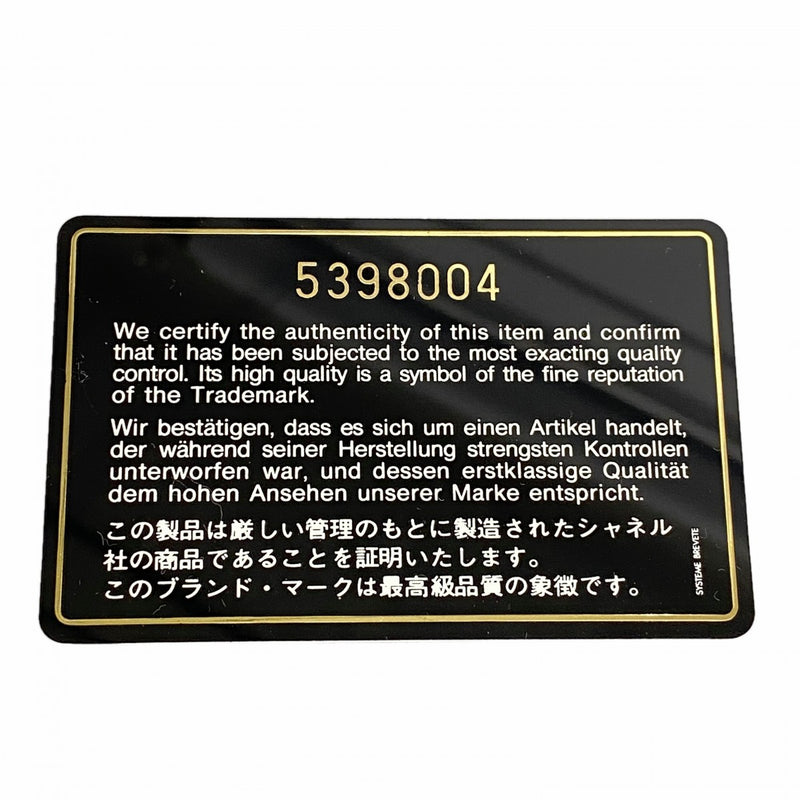【6fb2513】シャネル ポーチ カメリア ラムスキン ホワイト シルバー金具【中古】レディース
