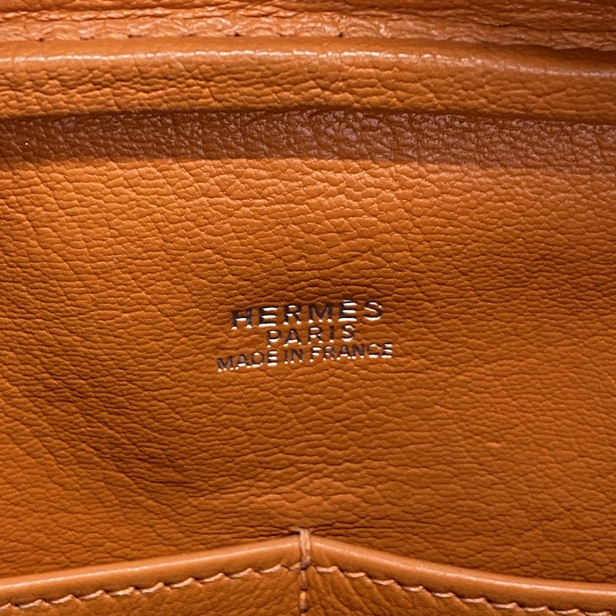 【6fb2524】エルメス ハンドバッグ プリュム28 ヴォーエプソン ホワイト オレンジ シルバー金具 □I刻印【中古】レディース