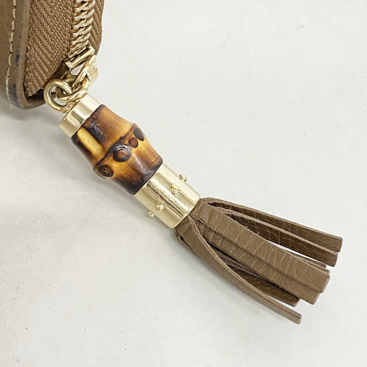 【6fb2531】グッチ 長財布 バンブー フローラ 307984 キャンバス マルチカラー シャンパンゴールド金具【中古】レディース