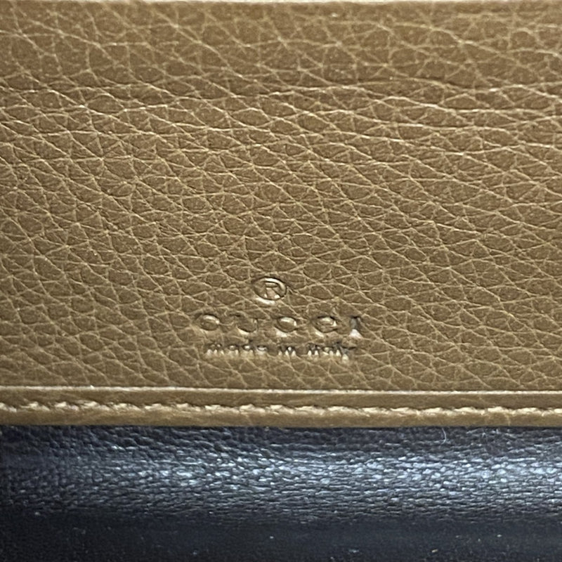 【6fb2531】グッチ 長財布 バンブー フローラ 307984 キャンバス マルチカラー シャンパンゴールド金具【中古】レディース