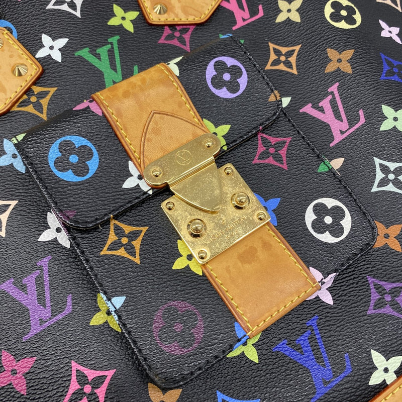 【6fb2542-k】ルイヴィトン ハンドバッグ モノグラム・マルチカラー アルマGM M40442 ノワール【中古】レディース