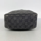 【6fb2544-k】グッチ ショルダーバッグ 03136 デニム ブラック シルバー金具【中古】レディース