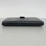 【6fb2548-k】シャネル 長財布 キャビアスキン ブラック ゴールド金具【中古】レディース