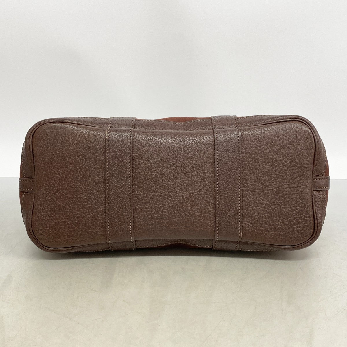 【6fb2559】エルメス トートバッグ ガーデンパーティTPM トワルオフィシエ ブラウン シルバー金具 □I刻印【中古】レディース