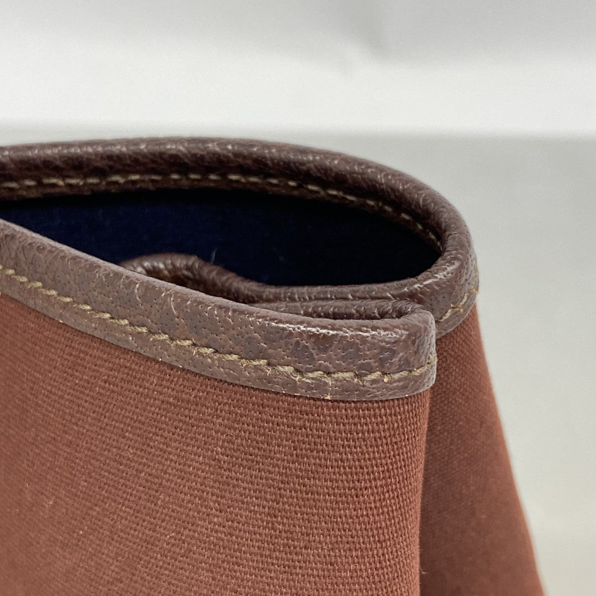 【6fb2559】エルメス トートバッグ ガーデンパーティTPM トワルオフィシエ ブラウン シルバー金具 □I刻印【中古】レディース