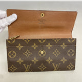 【6fb2566】ルイヴィトン 長財布 モノグラム ポシェットポルトモネクレディ M61725 ブラウン【中古】レディース