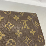 【6fb2566】ルイヴィトン 長財布 モノグラム ポシェットポルトモネクレディ M61725 ブラウン【中古】レディース