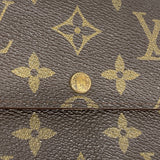 【6fb2566】ルイヴィトン 長財布 モノグラム ポシェットポルトモネクレディ M61725 ブラウン【中古】レディース