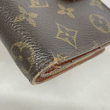 【6fb2567】ルイヴィトン 財布 モノグラム コンパクトジップ M61667 ブラウン【中古】レディース