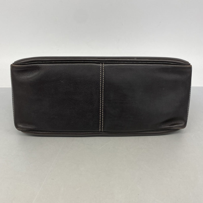 【6fb2573-k】セリーヌ ハンドバッグ ブギーバッグ レザー ブラウン シルバー金具【中古】レディース